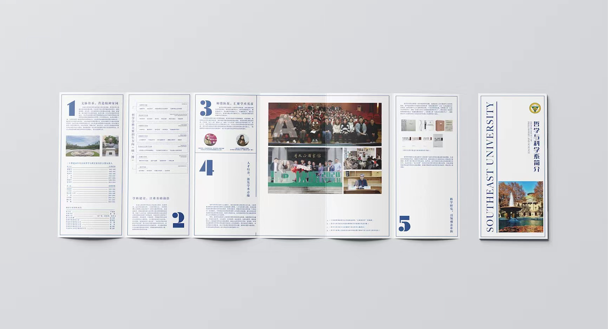 Unfolded brochure