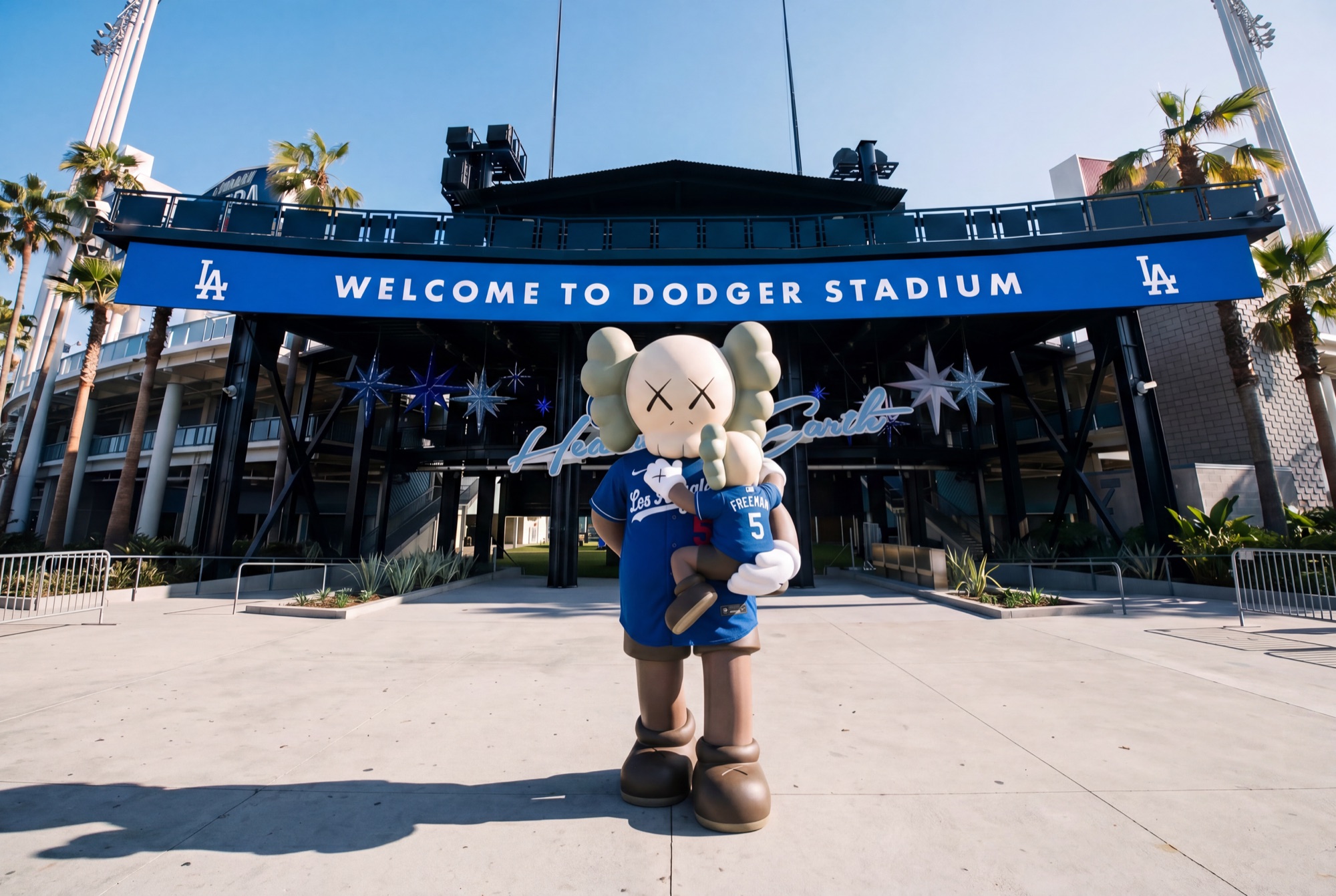 At the stadium entrance