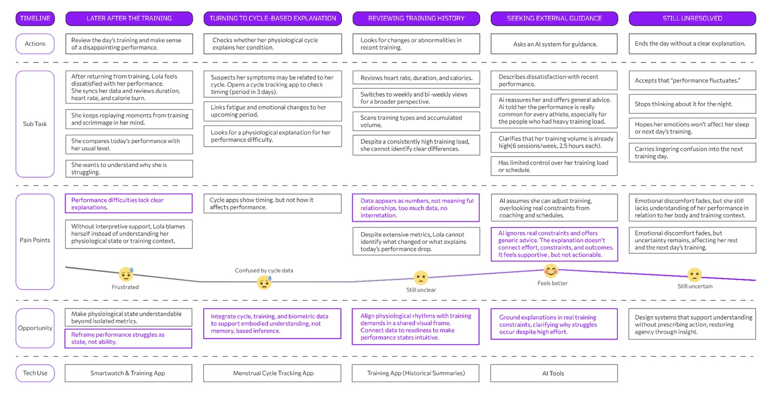 User journey map